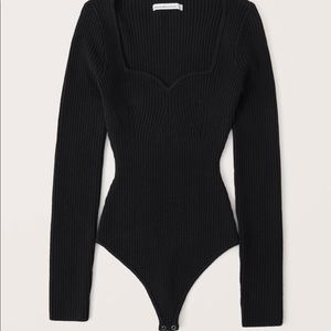 NWT! A&F LongSleeved Sweetheart Sweater Bodysuit